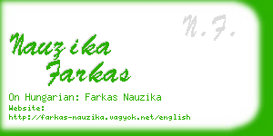 nauzika farkas business card